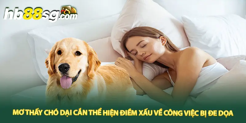 Mơ thấy chó dại cắn thể hiện điềm xấu về công việc bị đe dọa